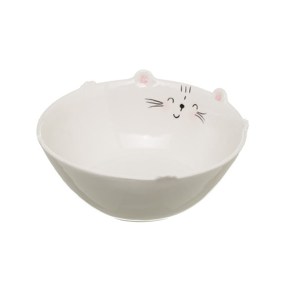Bílá porcelánová miska Unimasa Kitty, ⌀ 16,1 cm