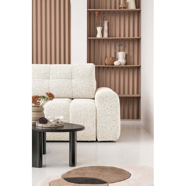 Krémová rozkládací modulární rohová pohovka s úložným prostorem (levý roh) Lulu – Miuform-image-4