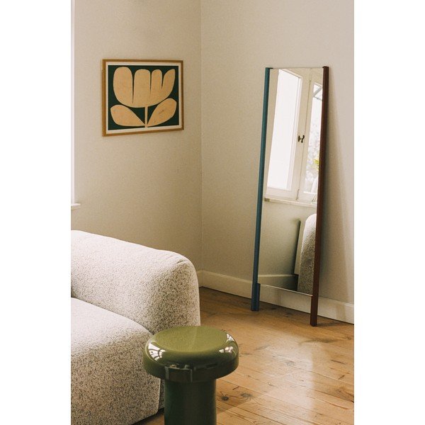 Stojací zrcadlo s dřevěným rámem 49x166 cm Lun – noo.ma-image-2