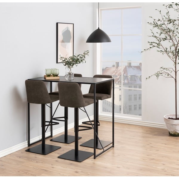 Antracitová barová židle s nastavitelnou výškou (výška sedáku 78,5 cm) Avanja – Actona-image-1