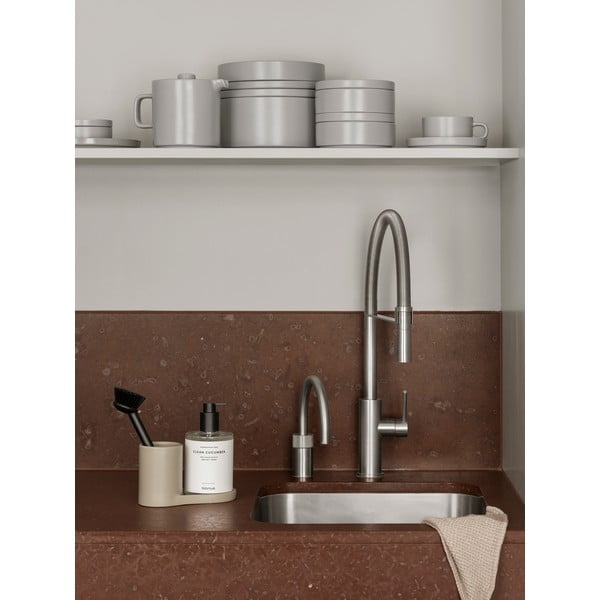 Světle šedý kameninový stojan na mycí prostředky Piro – Blomus-image-1