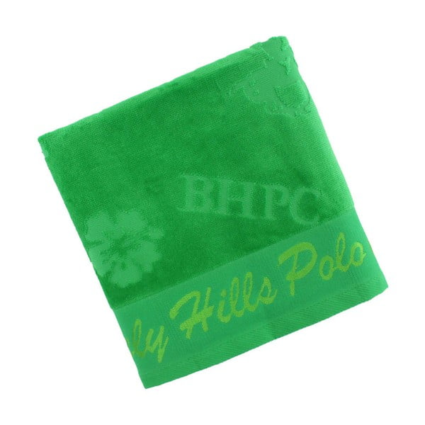 Zelený bavlněný ručník BHPC Velvet, 50x100 cm