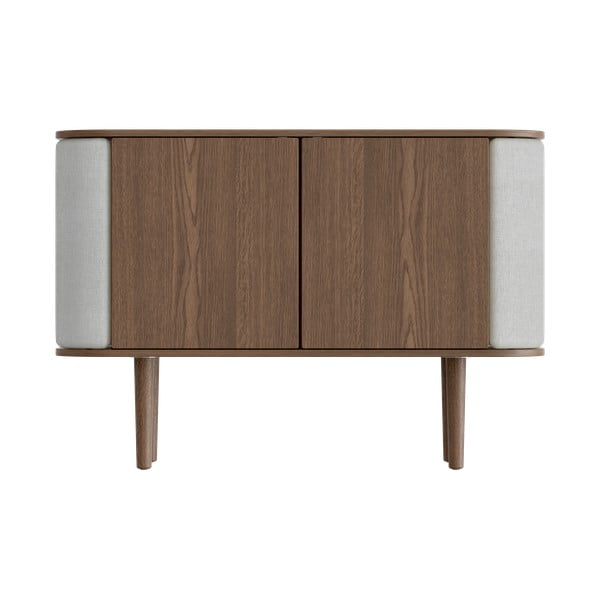 Šedo-hnědá nízká komoda v dekoru dubu 109x75 cm Treasures – UMAGE-image-3