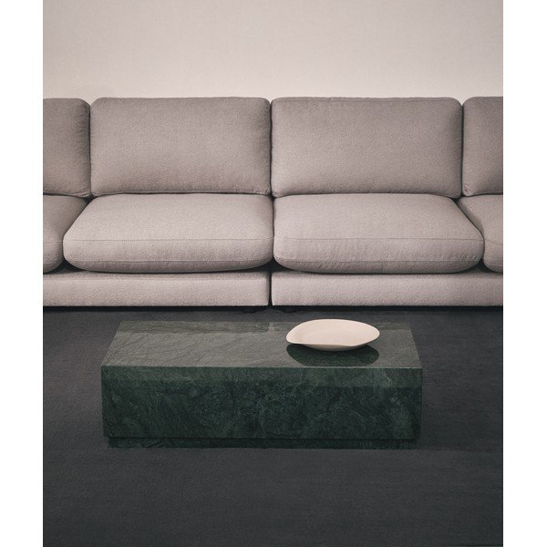 Zelený mramorový konferenční stolek 50x100 cm Sorein – Kave Home-image-2
