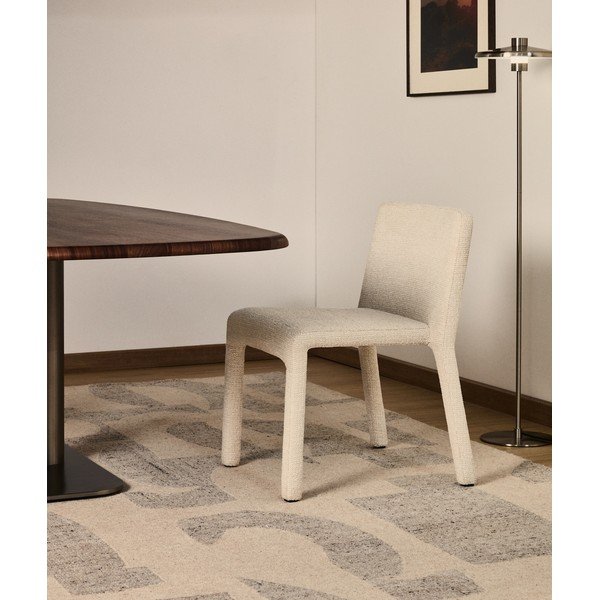 Béžová čalouněná stohovatelná jídelní židle Loria – Kave Home-image-2
