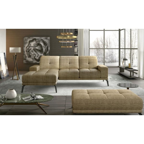 Béžová rohová pohovka (levý roh/s lenoškou) Torrense – ELTAP-image-1