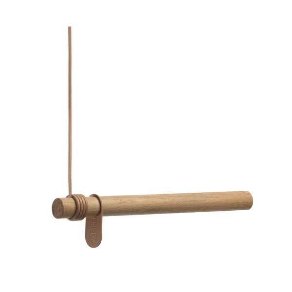 Nástěnný věšák z dubového dřeva v přírodní barvě 50 cm Swing – LIND DNA