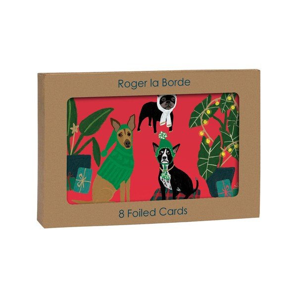 Přání s vánočním motivem v sadě 8 ks Cat and Dog Palais  – Roger la Borde-image-2