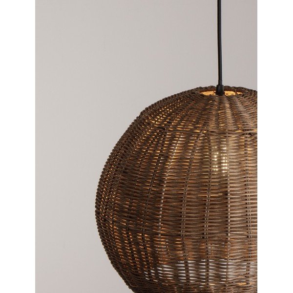 Ratanové závěsné svítidlo v přírodní barvě ø 39 cm Rielo – Nova Luce-image-4