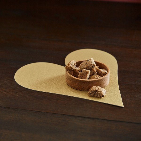 Prostírání z eko kůže 30x30 cm Heart Hippo – LIND DNA-image-1