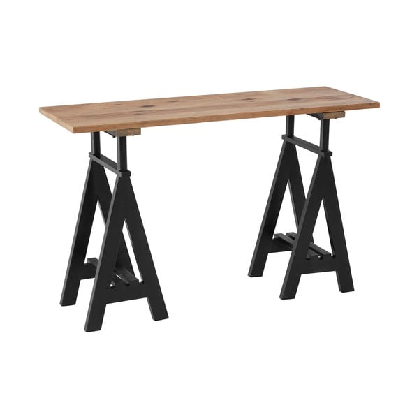 Konzolový stolek s deskou z borovicového dřeva v přírodní barvě 45x130 cm Hampstead – Premier Housewares-image-2