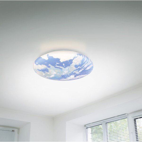 Modré LED dětské stropní svítidlo ø 37 cm Terra – Reality-image-1