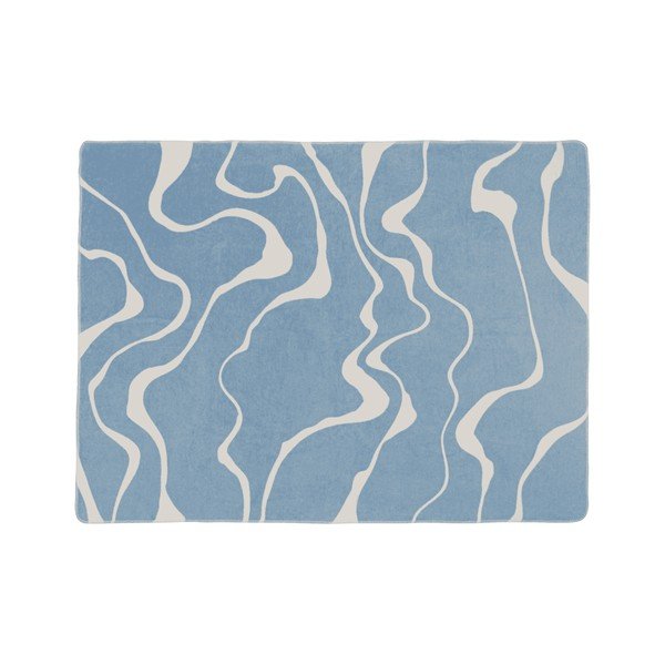 Modrá/krémová deka 150x200 cm Felu – noo.ma