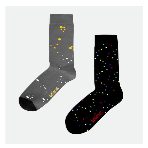 2 páry ponožek Galaxy, velikost 41-46