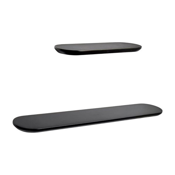 Černé police v sadě 2 ks 55 cm Arely – Kave Home