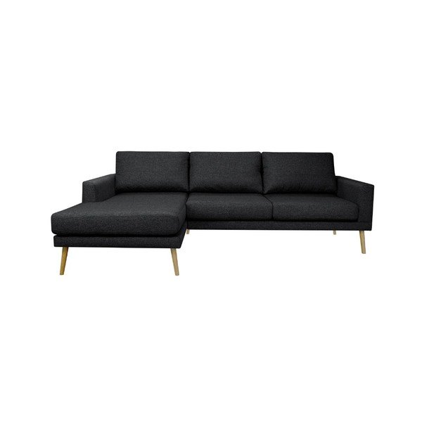Černá rohová pohovka Windsor & Co Sofas, levý roh