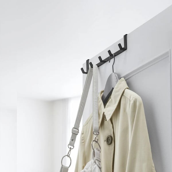 Černý kovový věšák na dveře 30 cm Tower – YAMAZAKI-image-1