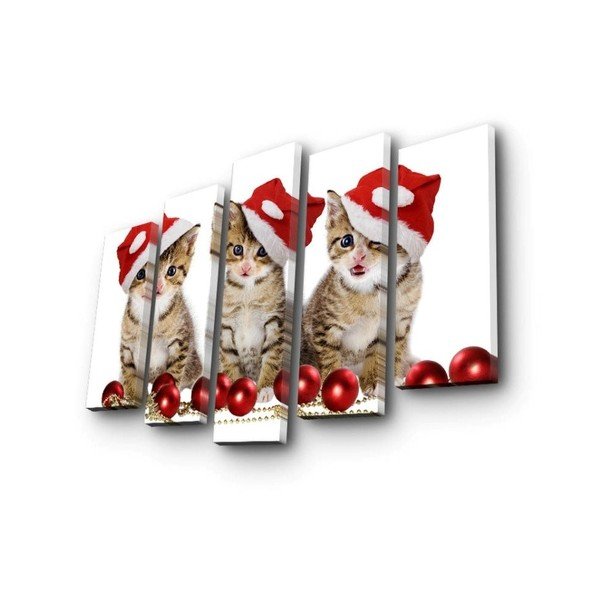 Pětidílný obraz Kittens
