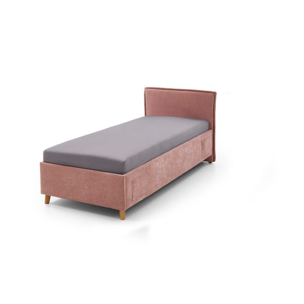 Růžová dětská postel s úložným prostorem 90x200 cm Fun – Meise Möbel