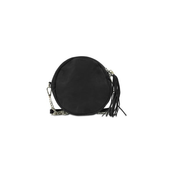Černá kožená kabelka Infinitif Prunelle
