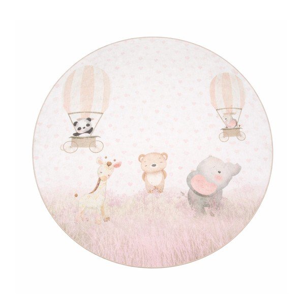 Pratelný dětský koberec ø120 cm Dainty Animals – Mila Home