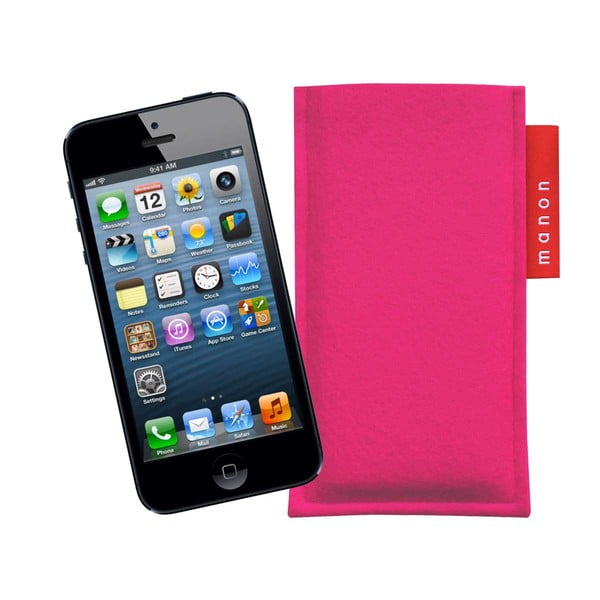 Plstěný obal na iPhone 5/5C/5S, bright pink