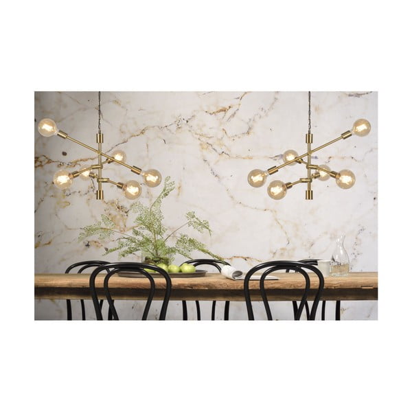 Závěsné svítidlo ve zlaté barvě se skleněným stínidlem ø 60 cm Nashville – it's about RoMi-image-4