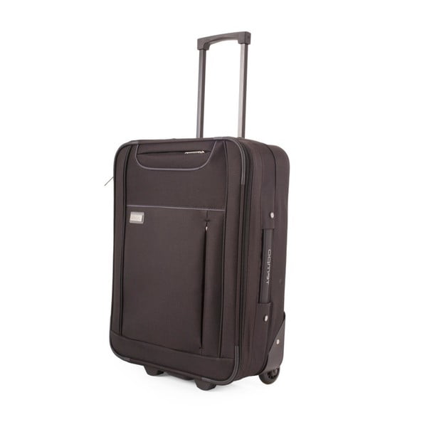 Černý cestovní kufr na kolečkách Arsamar Murphy, výška 55 cm