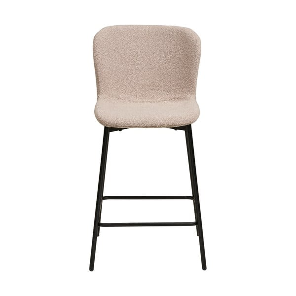 Béžová čalouněná barová židle (výška sedáku 65 cm) Maceda – House Nordic-image-2