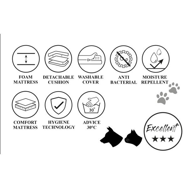 Světle hnědý pelíšek pro psa 50x65 cm – Madison-image-4