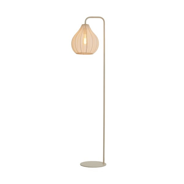 Béžová stojací lampa s textilním stínidlem (výška 156,5 cm) Elati – Light & Living