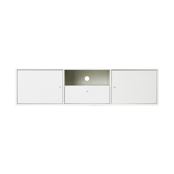 Bílý TV stolek 161x42 cm Mistral – Hammel Furniture