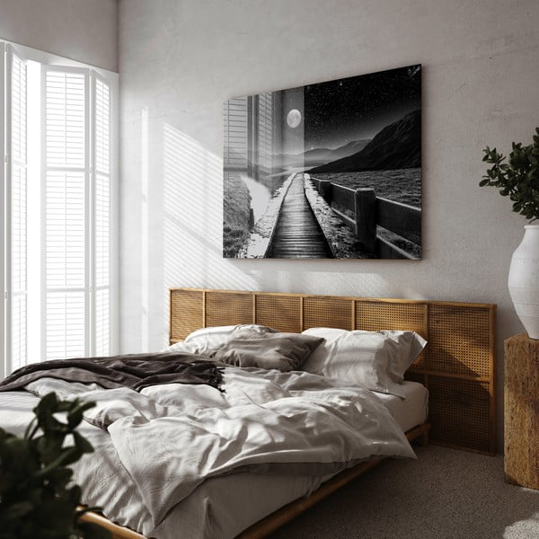 Skleněný obraz 120x80 cm Moon path - Styler-image-1