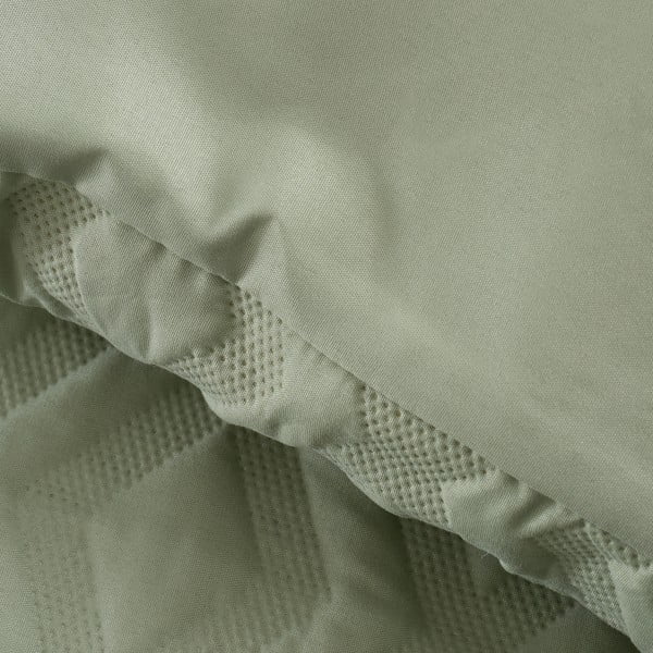 Zelené povlečení na jednolůžko 135x200 cm Jacob Geo – Catherine Lansfield-image-3