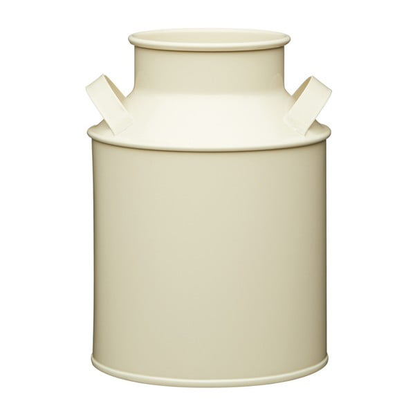 Plechová váza v krémové barvě Kitchen Craft Nostalgia, 1,7 l
