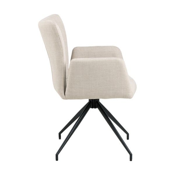 Béžová čalouněná jídelní křesla v sadě 2 ks s područkami Laura – Actona-image-4