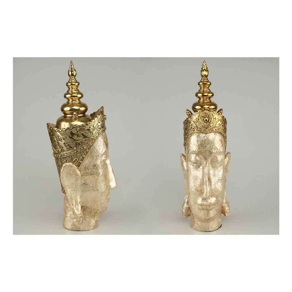 Dekorativní hlava Buddha Gold, 40 cm