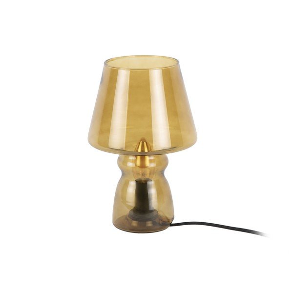 Hořčicově žlutá skleněná stolní lampa Leitmotiv Glass, výška 25 cm-image-2