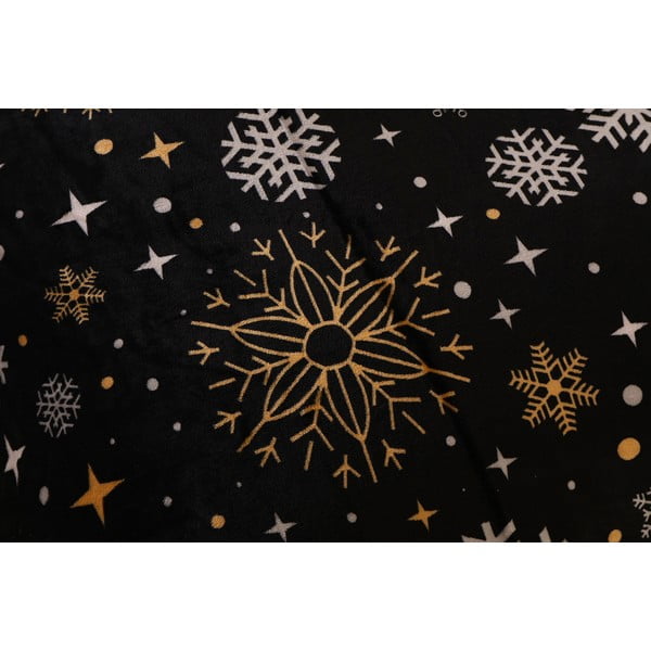 Černé povlečení na jednolůžko z mikroplyše 140x200 cm – My House-image-2