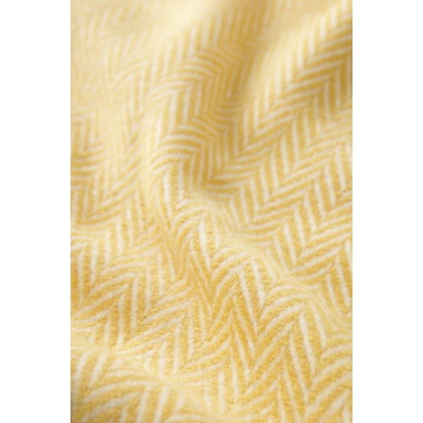 Medově žlutý pléd s podílem bavlny Euromant Skyline, 140 x 180 cm-image-2