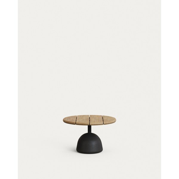 Kulatý zahradní konferenční stolek s deskou z akácie ø 55 cm Saura – Kave Home-image-2