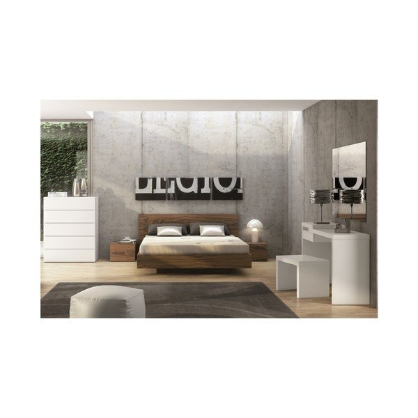Hnědá postel TemaHome Float, 160 x 200 cm-image-3