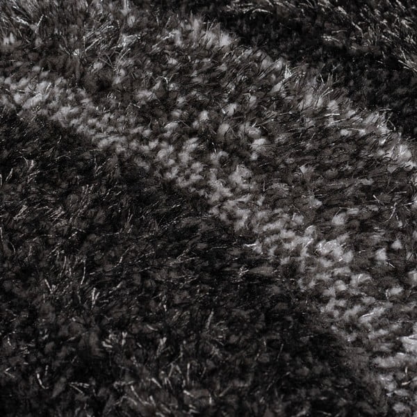 Černo-šedý ručně tkaný koberec z recyklovaných vláken 80x150 cm Velvet – Flair Rugs-image-3
