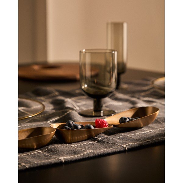 Nerezová servírovací miska ve zlaté barvě Aruc – Kave Home-image-2