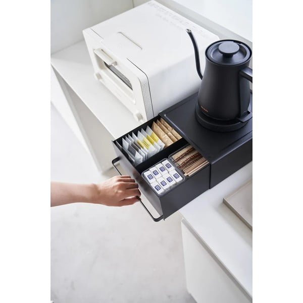 Černá krabička na čaj Tower – YAMAZAKI-image-1