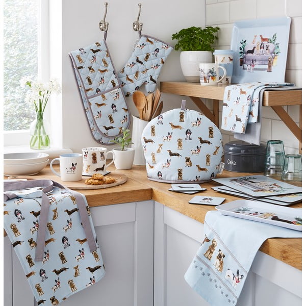 Bavlněné utěrky v sadě 3 ks 45x65 cm Curious Dogs – Cooksmart ®-image-2