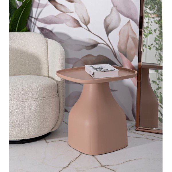 Plastový kulatý odkládací stolek ø 48 cm Gea – Mauro Ferretti-image-1