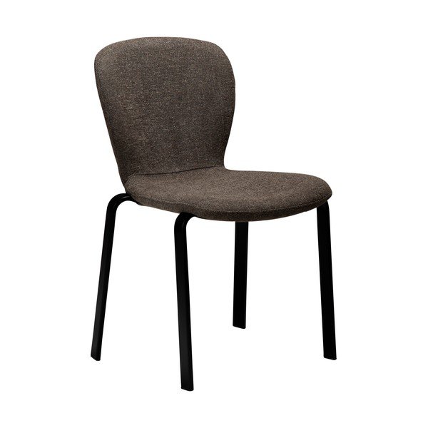 Hnědá čalouněná jídelní židle Heap – DAN-FORM Denmark