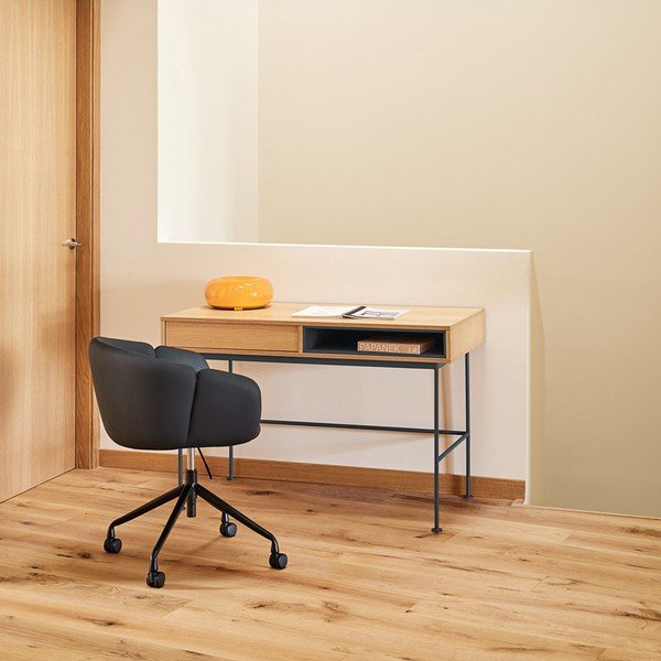 Pracovní stůl s deskou v dubovém dekoru 60x120 cm Yoko – Teulat-image-1