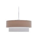 Bílé/béžové závěsné svítidlo s textilním stínidlem ø 40 cm Bianella – Kave Home